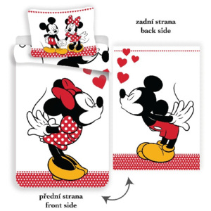 Jerry Fabrics Povlečení Mickey a Minnie láska 140/200, 70/90