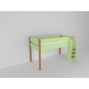 Dětská postel SCANDIC, zelená, 90x200