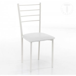 Židle JUST WHITE TOMASUCCI (barva - bílá syntetická kůže)