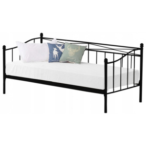 Tutumi Kovová postel 90x200 cm černá