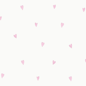 Dětská tapeta Holden Love Hearts růžová 0,53x10,05 m