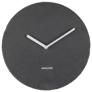 Nástěnné hodiny Slate 25 cm Karlsson (Barva - černá)