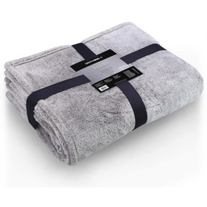 Šedá deka z mikrovlákna DecoKing Soft, 150 x 200 cm