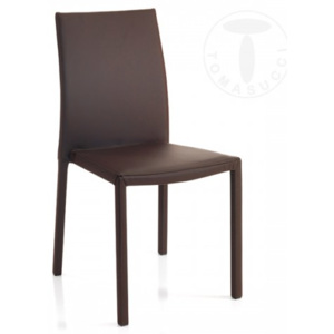 Židle CHARM MOKA TOMASUCCI (barva - hnědá moka syntetická kůže)