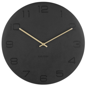 Nástěnné hodiny Vigorous 40 cm Karlsson (Barva - černá)
