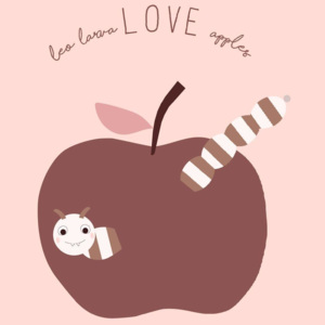 Plakát do dětského pokojíčku Love Apples