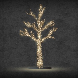 DecoLED LED světelný strom - 213 cm, 1600 teple bílých diod