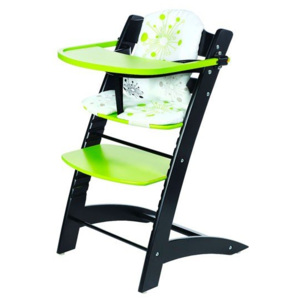 BRADOP Židle dětská rostoucí černo/zelená - (š/v/h) 50 x 84 x 56 cm