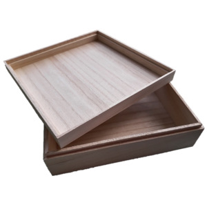 Isilandon Scents & Beauty Dřevěná krabička přírodní 19,5 x 6 cm