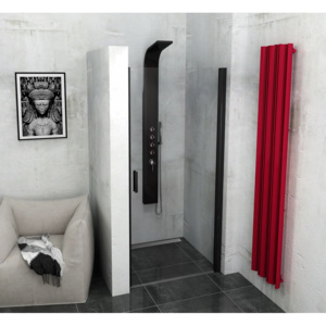 POLYSAN - ZOOM LINE BLACK sprchové dveře 900mm, čiré sklo ZL1290B