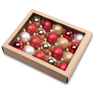 | Vánoční koule 4,5 cm - tradiční set | 18000399