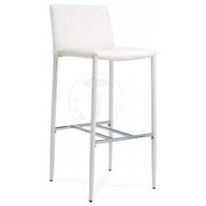 Barová židle LION WHITE TOMASUCCI (barva - bílá syntetická kůže)