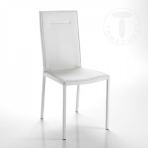 Židle CAMY WHITE TOMASUCCI (barva - bílá syntetická kůže)