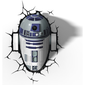 3DLightFX Nástěnné 3D svítidlo Star Wars - R2D2
