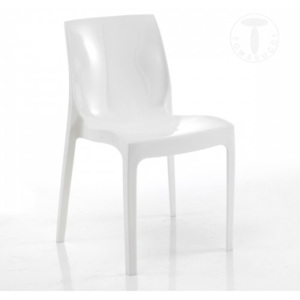 Židle ARA TOMASUCCI (barva - bílá, polypropylen lesk)