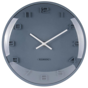 Nástěnné hodiny Elevated 25 cm Karlsson (Barva - modrá)
