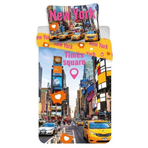 Jerry Fabrics Povlečení Times Square 140/200, 70/90