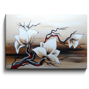 Ručně malovaný obraz magnolie M035