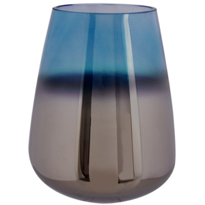 PRESENT TIME Modrá skleněná váza Oiled, Vemzu