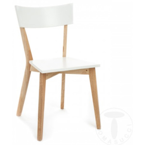 Židle KYRA WOOD TOMASUCCI (barva - masiv dřevo - dub, bílá)