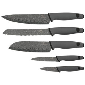BERLINGERHAUS Sada nožů s mramorovým povrchem 5 ks Granit Diamond Line