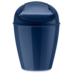 DEL XXS stolní odpadkový koš s poklopem0,9l KOZIOL (Barva-Tmavě modrá)