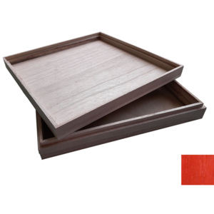 Isilandon Scents & Beauty Dřevěná krabička candy red 19,5 x 3,5 cm