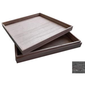 Isilandon Scents & Beauty Dřevěná krabička charcoal black 19,5 x 3,5 cm