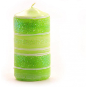Zelená svíčka Candy