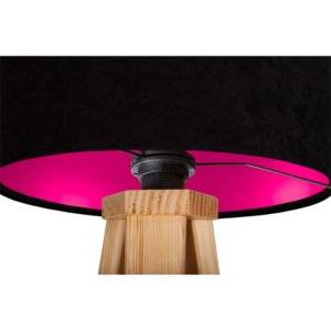 Svítidlo gloria black/pink stolní