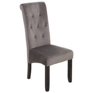 Designová židle Clemente s podhlavníkem šedá