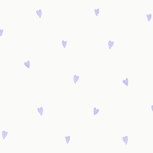 Dětská tapeta Holden Love Hearts lila 0,53x10,05 m
