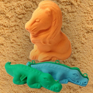 3D formičky velké - zvířátka - krokodýl, lev