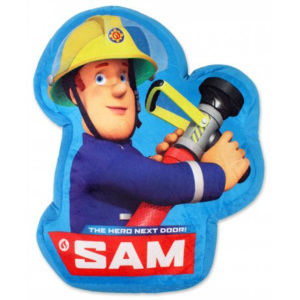 Tvarovaný 3D plyšový polštář Požárník Sam - Fireman Sam
