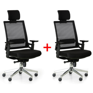 B2B Partner Kancelářská židle DAY 1+1 ZDARMA, černá + Záruka 7 let