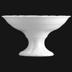 Kompotová miska na nožce 15 cm, bílý porcelán, Verona, G. Benedikt