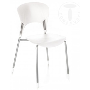 Židle LOLLI WHITE TOMASUCCI (barva - bílá ABS)