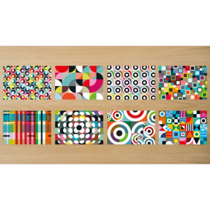 Set 48ks papírové prostírání Pattern REMEMBER (barevný vzor Pattern)
