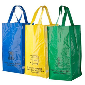 Tašky na recyklaci odpadů