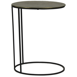 Kovový stolek oválný