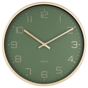 Nástěnné hodiny Gold Elegance 30 cm Karlsson (Barva - zelená)