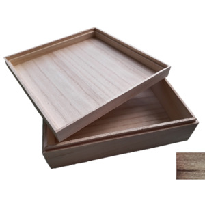 Isilandon Scents & Beauty Dřevěná krabička natural linen 19,5 x 6 cm