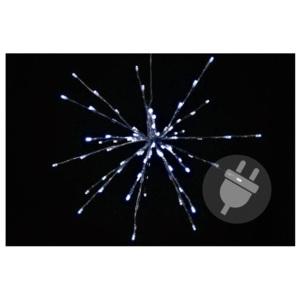 Nexos 33224 Vánoční osvětlení meteorický déšť studená bílá, 80 LED, 40 cm