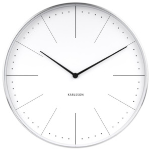 Nástěnné hodiny Normann Big 37,5 cm Karlsson (Barva - bílá)