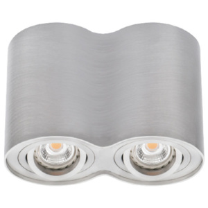 Kanlux 105502 Stříbrné podhledové LED svítidlo 2x výklopné (bez žárovek)