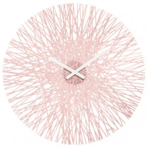SILK nástěnné hodiny KOZIOL (Barva-Růžové)