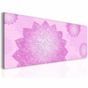 InSmile Mandala růžový obraz 100x40 cm