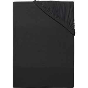 MERADISO® Žerzejové napínací prostěradlo, 140-160 x 200 cm (černá)