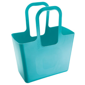 TASCHE taška XL plážová, stojan na časopisy a noviny, na hračky, dřevo KOZIOL (Barva tyrkysová)