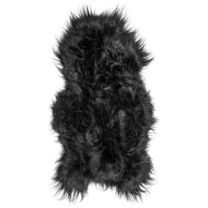 ARCTIC FUR Ovčí kožešina, islandská ovce 100x60 cm, black, černá